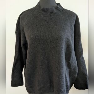 Vince boxy fit cropped wool blend sweater Sz L